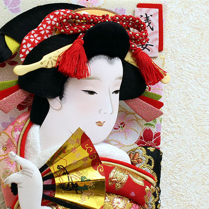 羽子板壁掛飾り 雅 初音　お顔