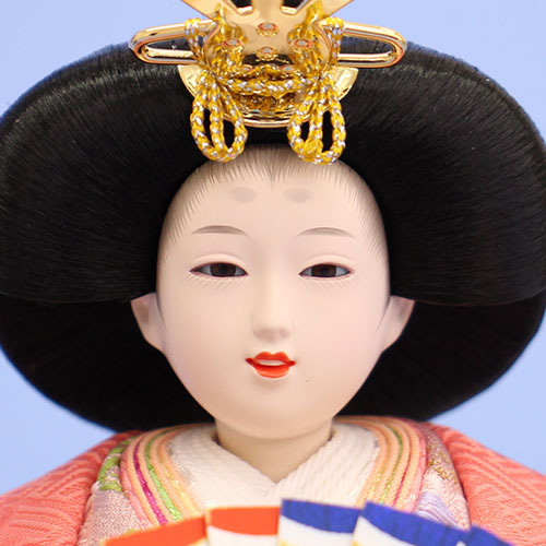 雛人形単品 親王5 京十二番1186正絹　姫顔