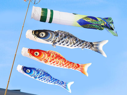 1.5m宝碧鯉のぼりホームセット 