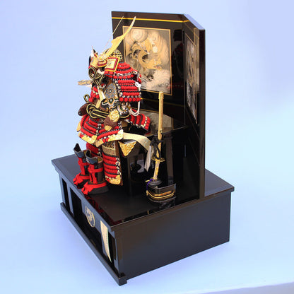 コンパクト収納鎧飾り2号龍王　鎧横から