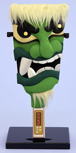 お土産羽子板　なまはげ　緑