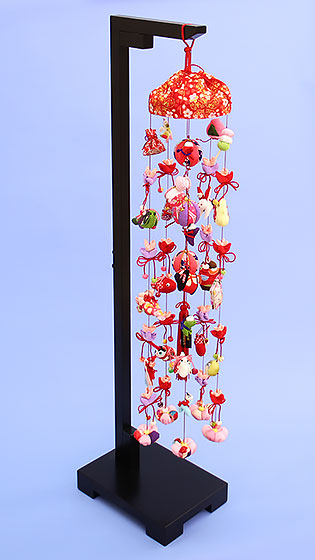 つるし飾り台付き　八重桜ロング