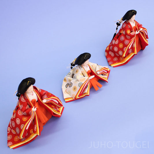 雛人形単品三人官女5 三五サイズ341-04　上から