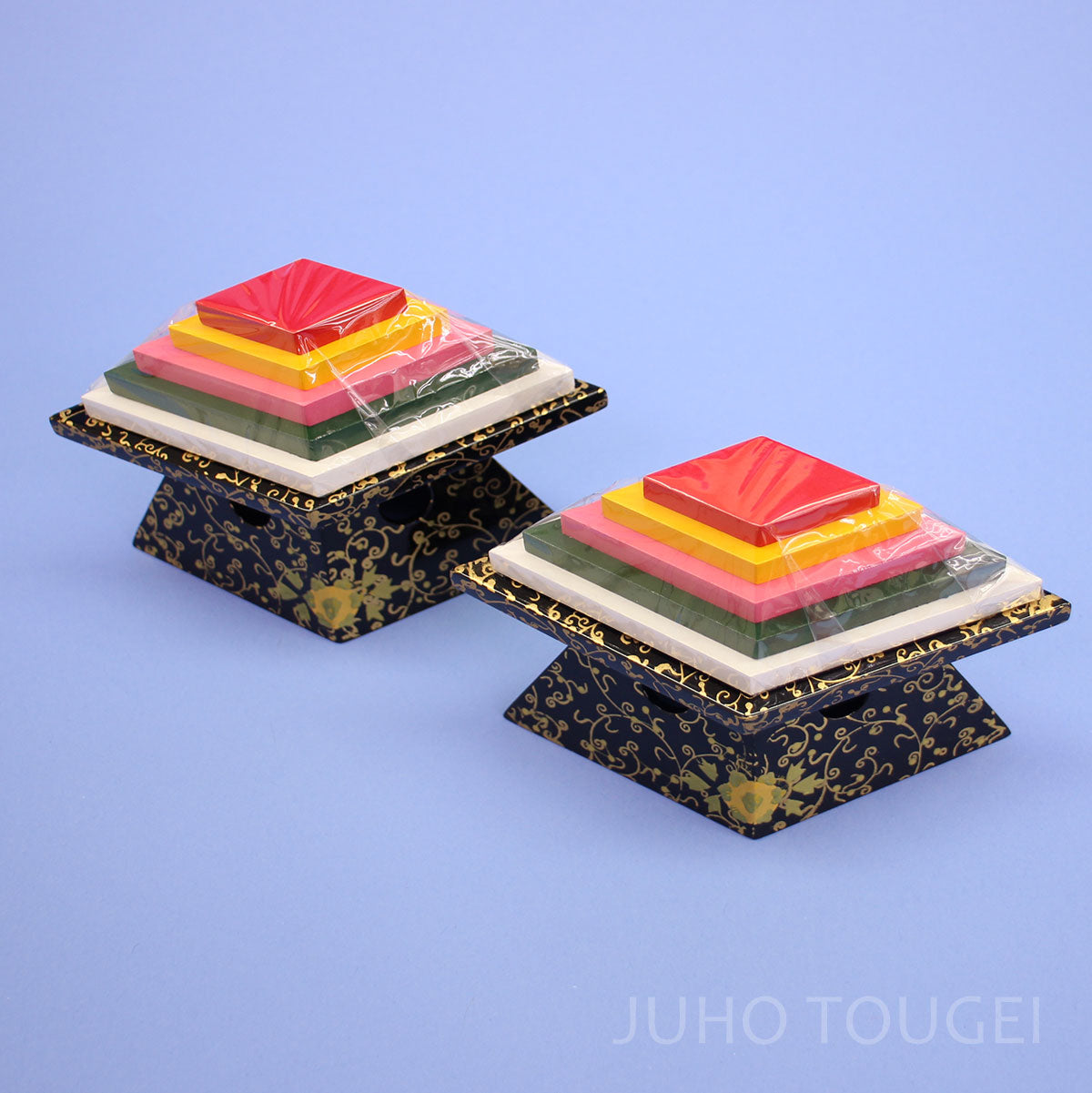 40号唐草9品セット　菱台横から