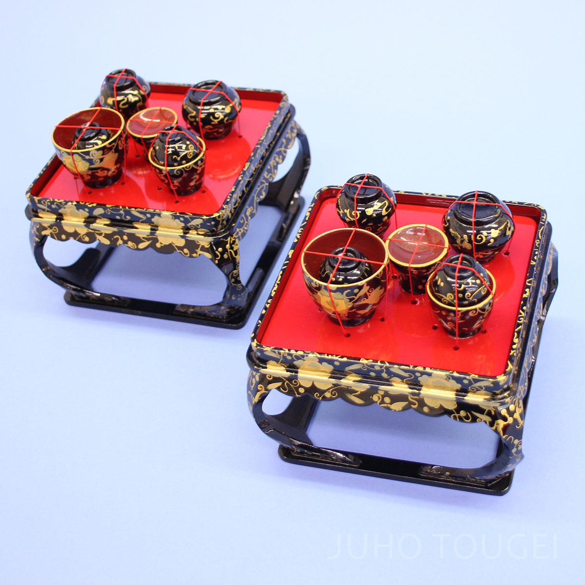 40号唐草9品セット　前腕揃え　上から