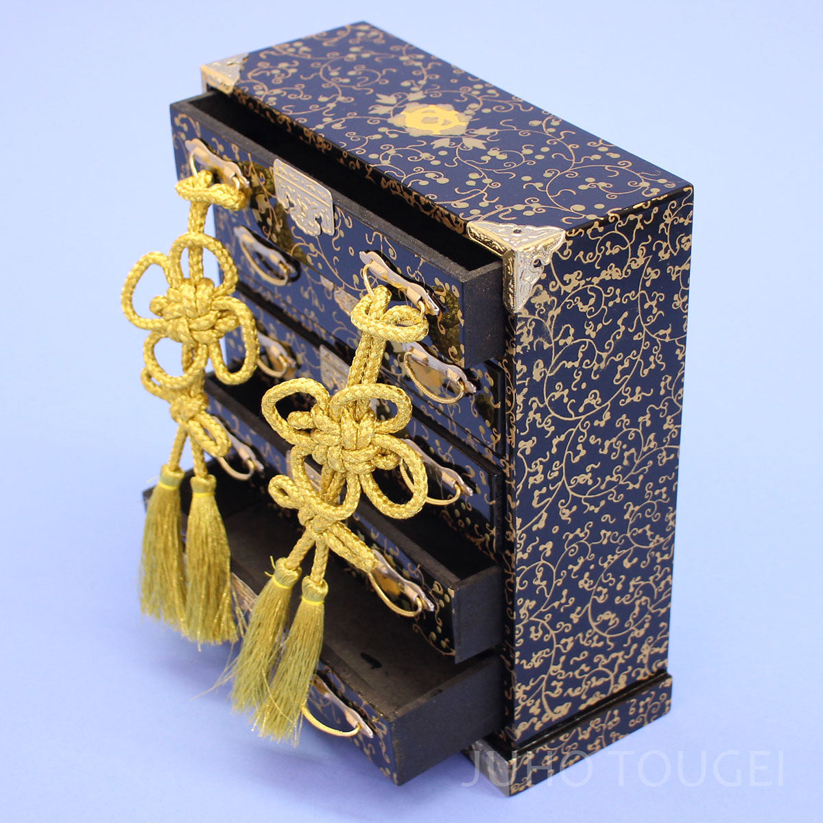 40号唐草9品セット　箪笥　オープン