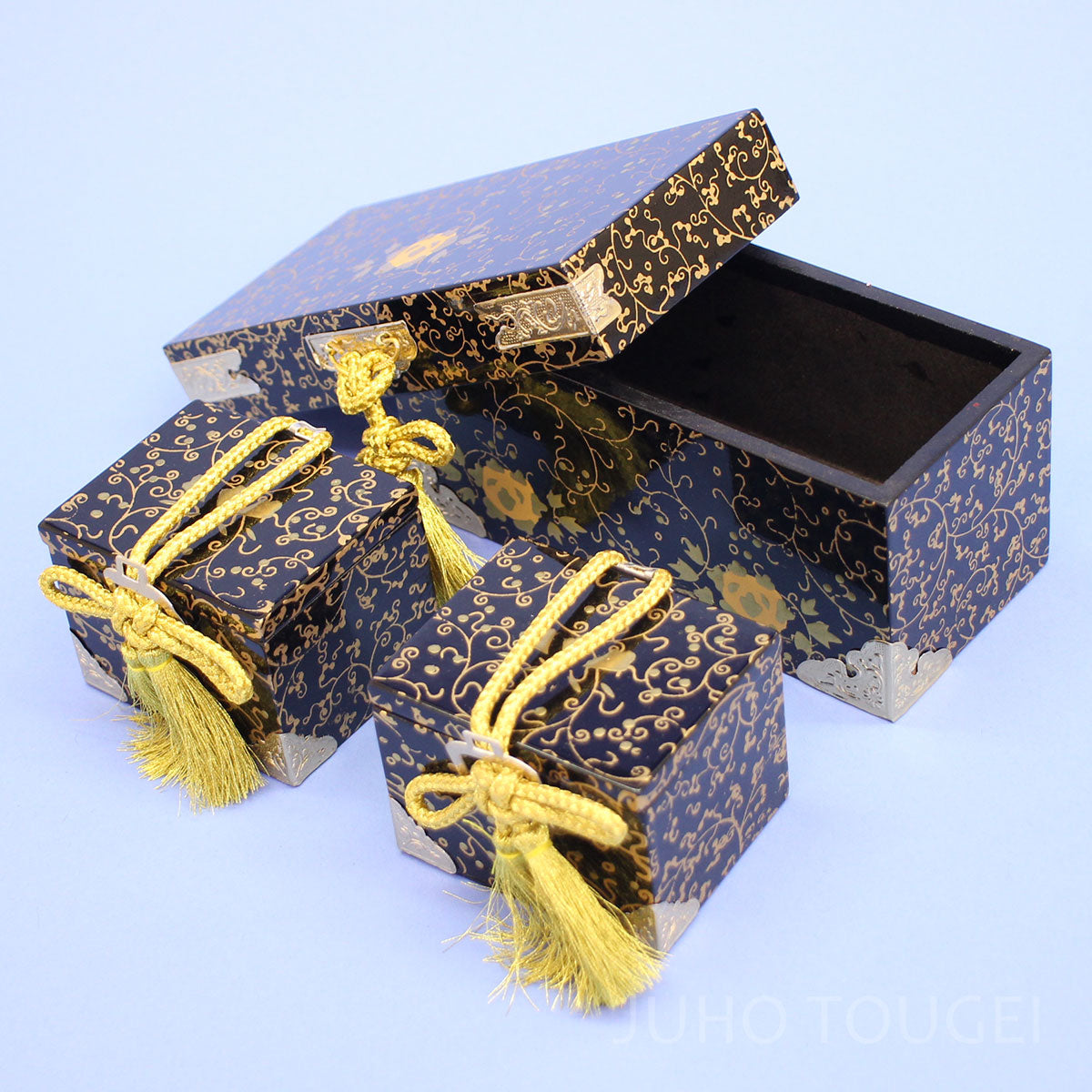 40号唐草9品セット　長持、鋏箱　オープン