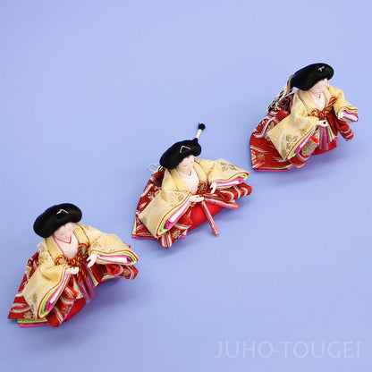 雛人形単品三人官女3 三寸サイズ312382　上から
