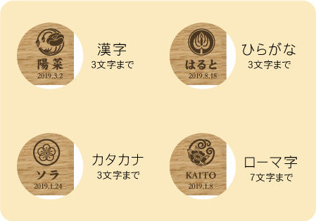 名前札 COLO(コロ)　花小紋