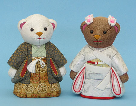 Poupée Kimekomi Poupée de bienvenue Kuma Ichimatsu style japonais