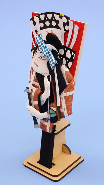 Kabuki Hagoita No. 8 Megumi with stand