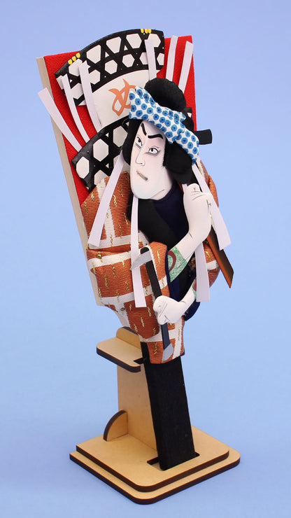 Kabuki Hagoita No. 8 Megumi with stand