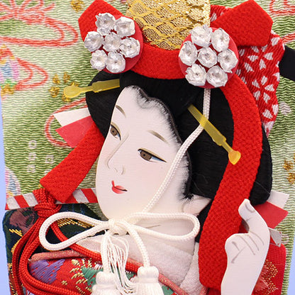 押絵羽子板  見立て汐汲 お顔