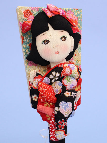 押絵羽子板  昭和レトロモダン 左向き 左からズーム