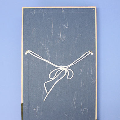 壁掛け破魔弓飾り 雅松(緑)　後ろから