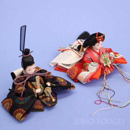 雛人形単品 親王2 まめびな #03 上から