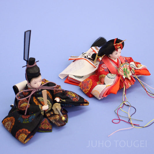 雛人形単品 親王2 まめびな #03 上から