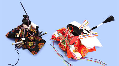 雛人形単品 親王2 まめびな #03　横から