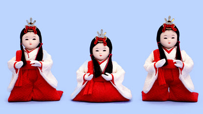 雛人形単品三人官女1 まめびな