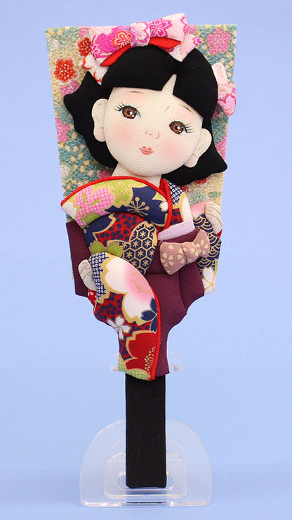 押絵羽子板  昭和レトロモダン 袴 スタンド付き