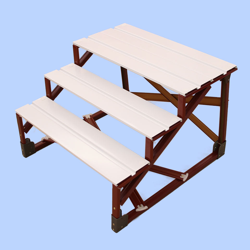 雛人形・雛段 3段 幅0.6m20号 スチール段 毛氈用