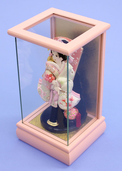 6号押絵羽子板飾り 宴 桃ケース入り