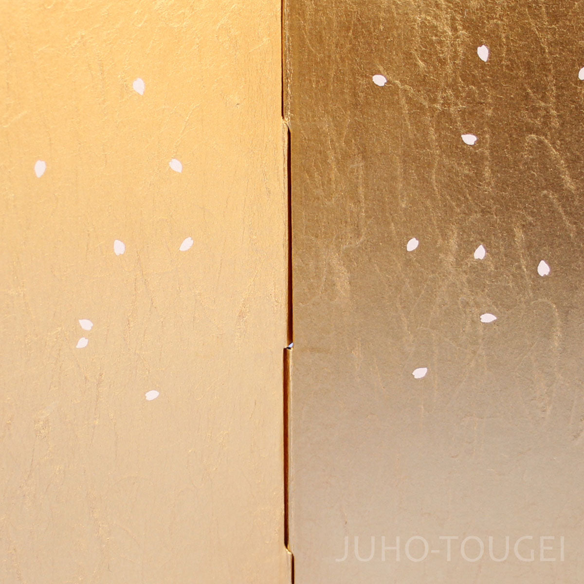 屏風・衝立 高さ33cm 雛人形用 11号 金屏風 二曲和紙入り金沢枝桜 – 寿