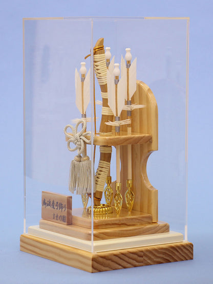 破魔弓ケース飾り 8号 光明　横から