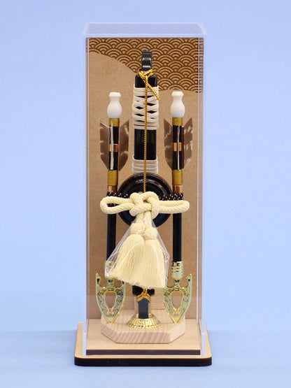 破魔弓ケース飾り アクリル月光ミニ　正面