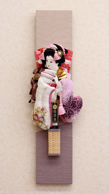 かの子刺繍詩音 三河木綿壁掛飾り