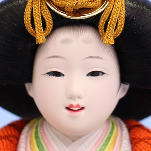 雛人形単品 親王3 小芥子有職　BOW　姫顔