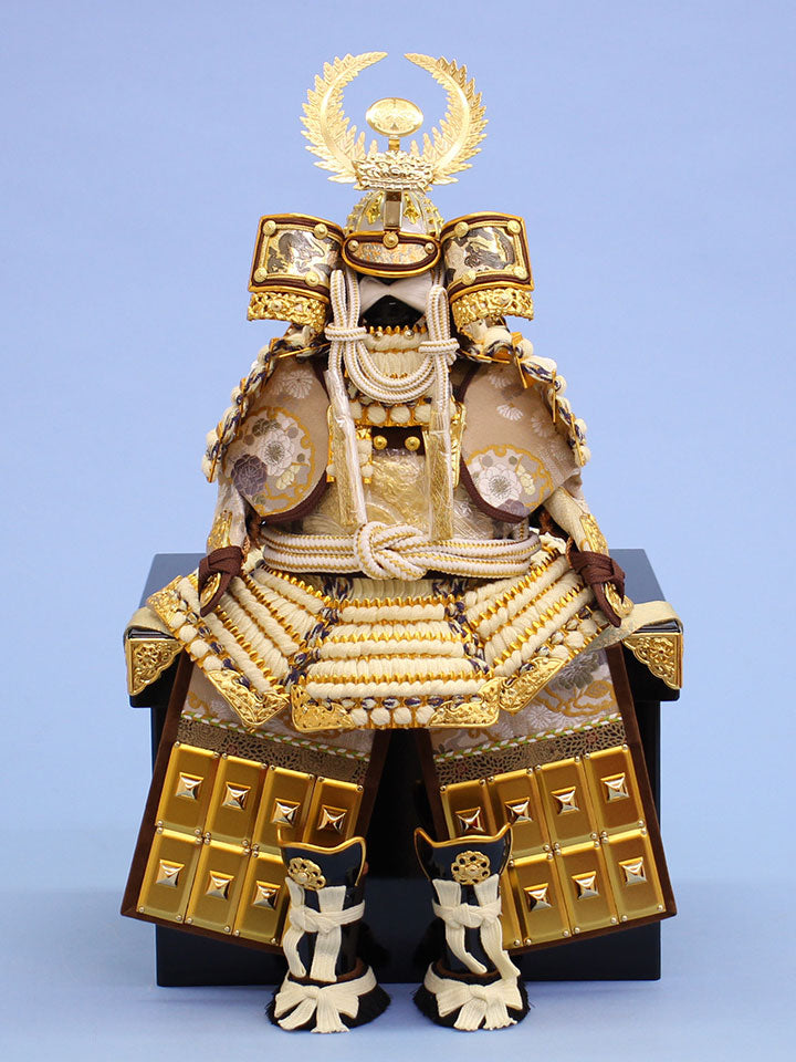 Armure simple de poupée de mai Hauteur 44 cm Fabriquée par Koshin n° 3 Armure du roi des cent fleurs Ieyasu