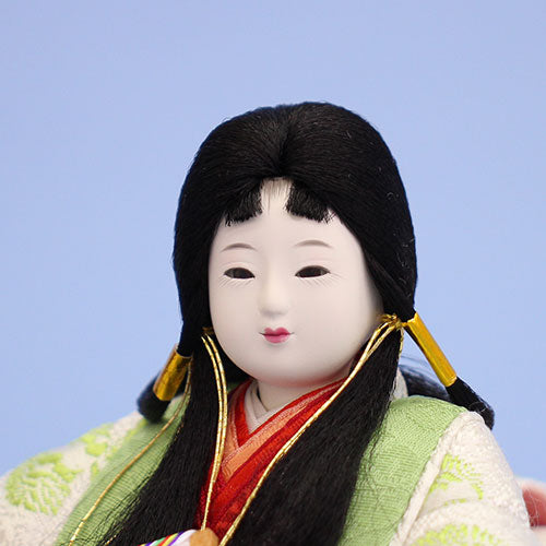 Hina Dolls Flat Display 60 cm | Heian Imperial Pair with Wood