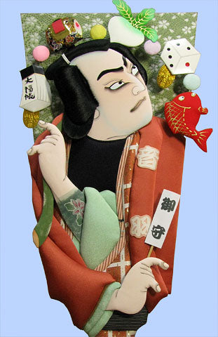 Kabuki Hagoita 20 size Dance Ball with 16 pieces