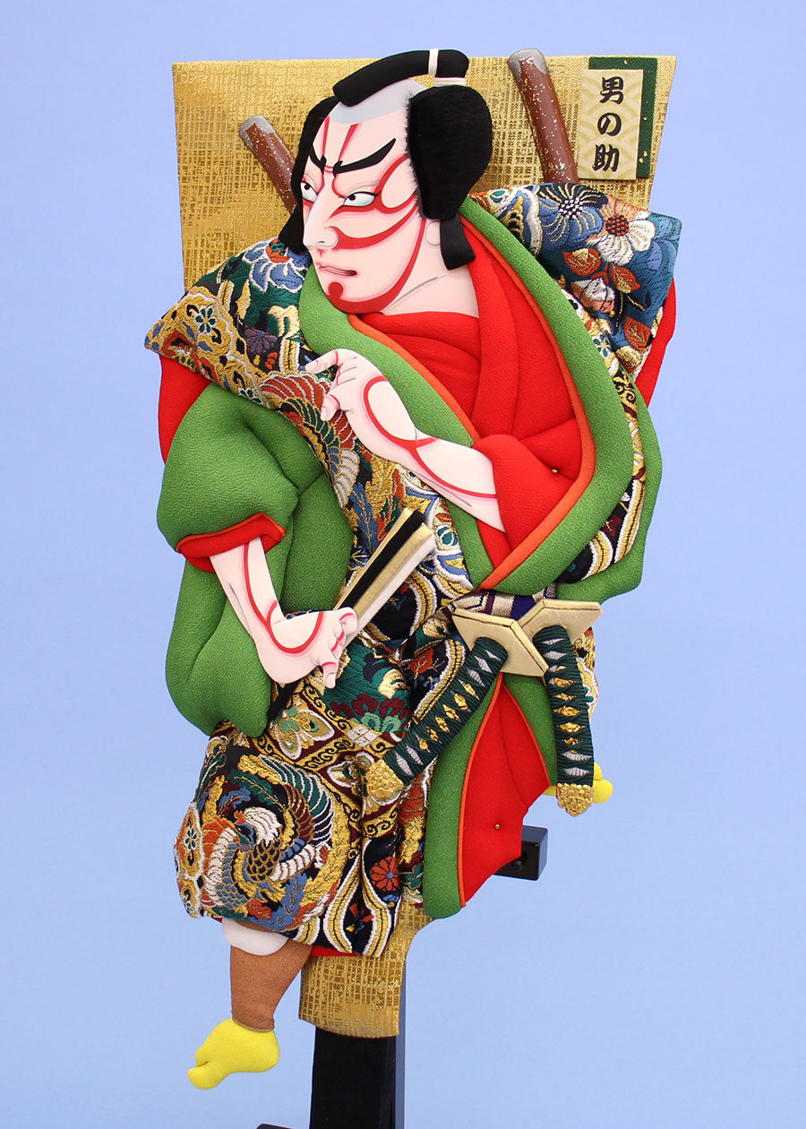 Kabuki Hagoita 20-size standing Otokonosuke with 20 stands