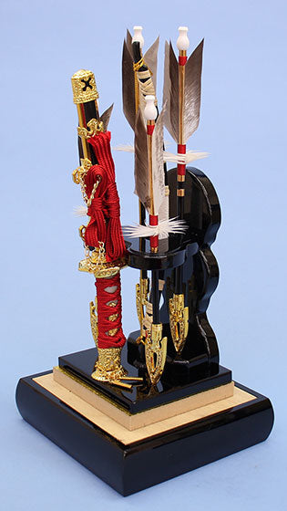 破魔弓ケース飾り 8号 剣スリム　横から