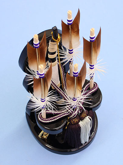 破魔弓出し飾り6号 曙　上から