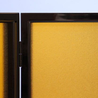 13号新金絹目三曲枠屏風　ズーム