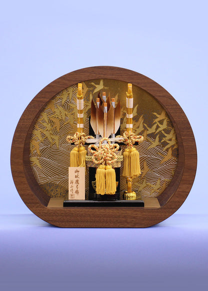 破魔弓ケース飾り 円型アクリル 誉