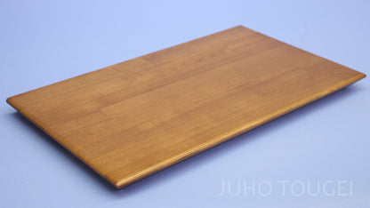 タモ積層材皿型台 ミディアム　斜めから