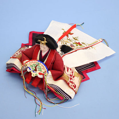 A pair of Hina doll display with storage box Width 70cm #8326 Ai-zome