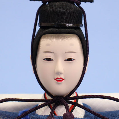 A pair of Hina doll display with storage box Width 70cm #8326 Ai-zome