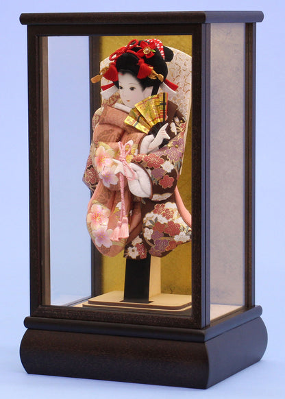 ９号金彩華流水　こげ茶ケース飾り　右から