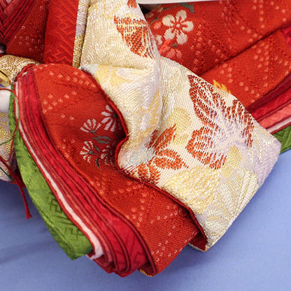 雛人形単品 親王3 柳結7g82　正絹帯地　姫袖