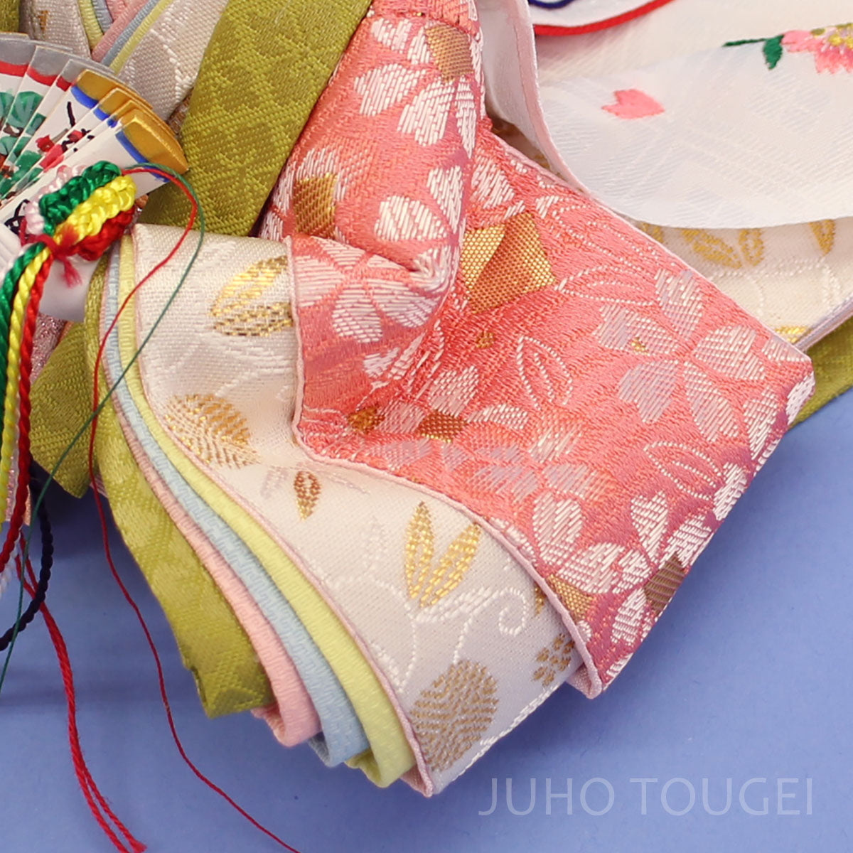 京十四番親王　ベージュピンク桜　姫袖