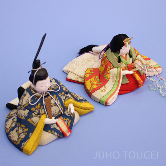 木目込み雛人形単品 幸一光作　蘭　横から