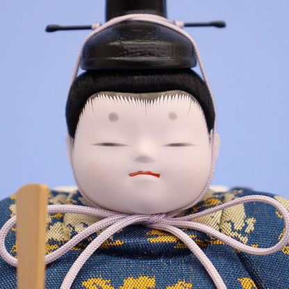 木目込み雛人形単品 幸一光作　蘭　殿顔