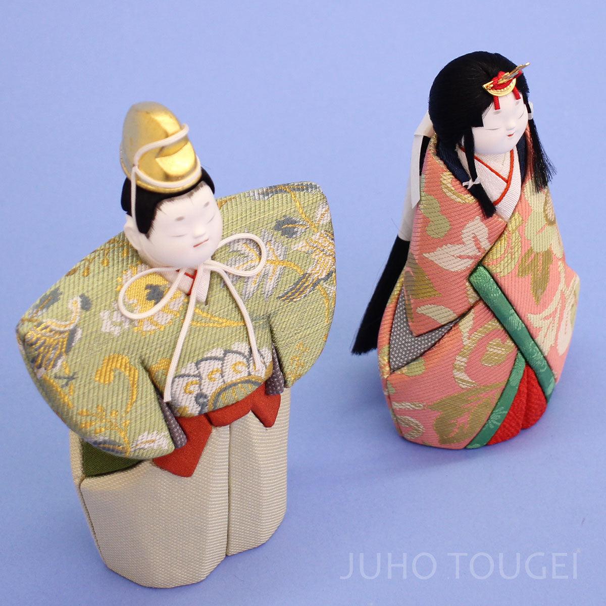 木目込み立雛単品 幸一光作　八雲　上から