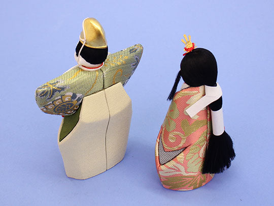 木目込み立雛単品 幸一光作　八雲　後ろから