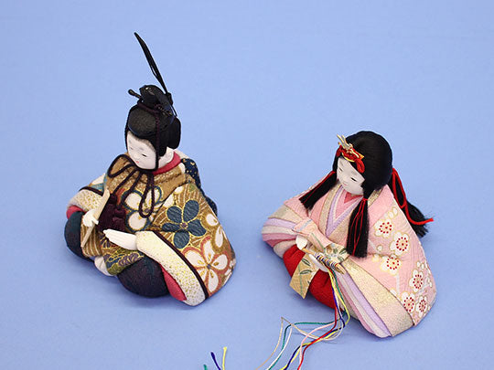 木目込み雛人形単品 No130 春日雛 黒冠０２　横から